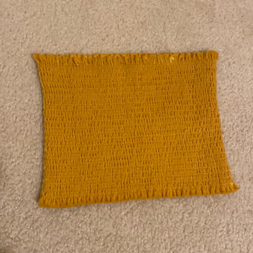 yellow tube top